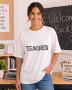 Checkered Teacher - DTF Transfer