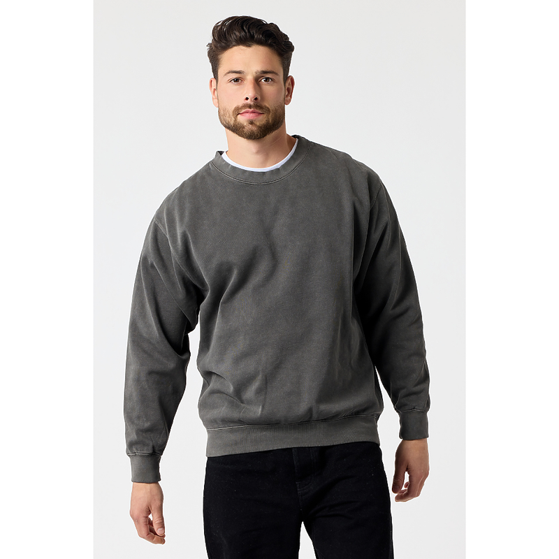 Smart Blanks 8003 crewneck in Ash Black (pigment dyed)