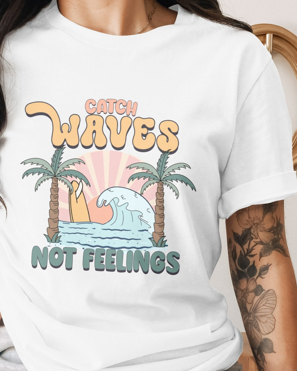 Catch Waves Not Feelings – DTF Transfer