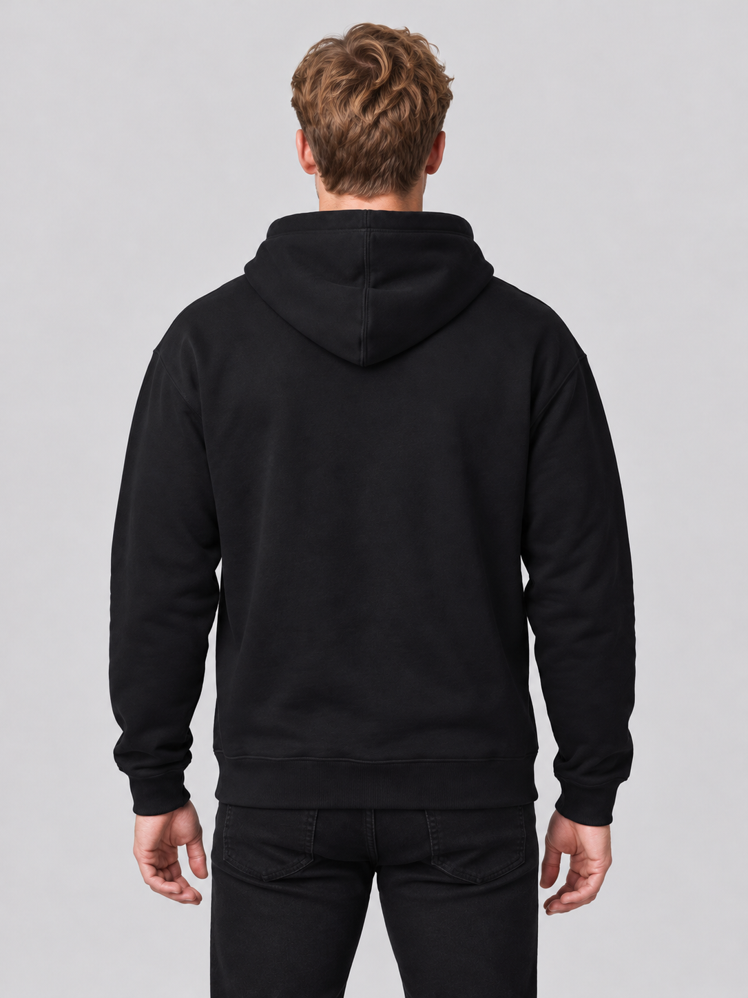 Blank Black Hoodie Wholesale | Cotton Poly Hooded Sweatshirt for Screen Printing & DTF | 8.3 oz | 280 GSM