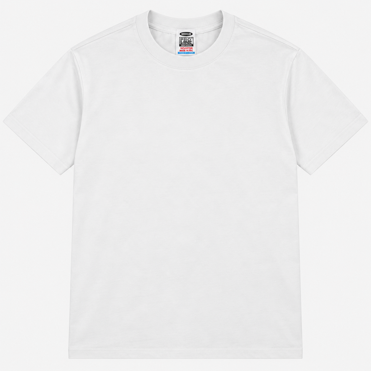 PROL LINE Black 100% Cotton Short Sleeve T-Shirt 6 oz | 200 GSM