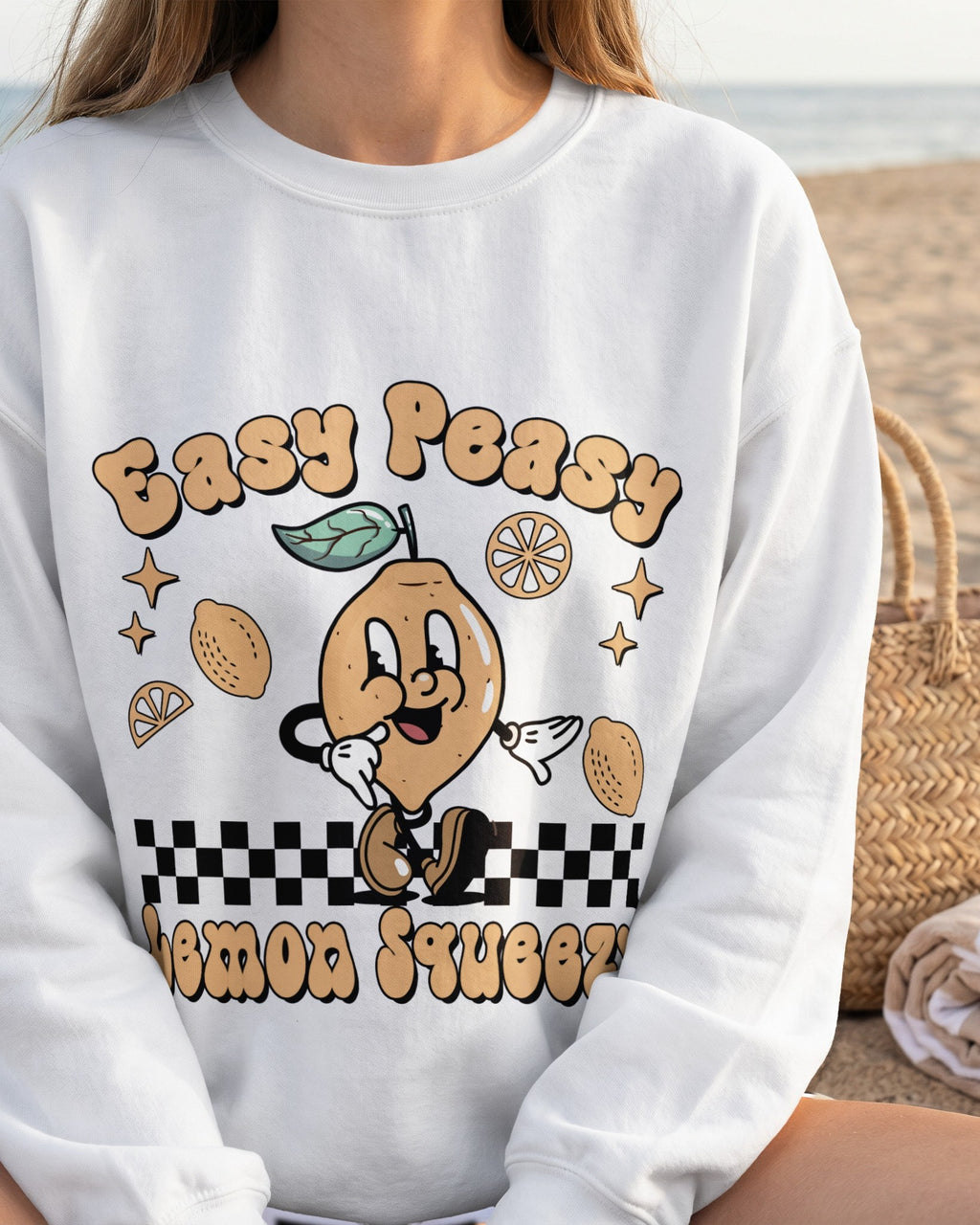 Retro Easy Peasy Lemon Squeezy – DTF Transfer