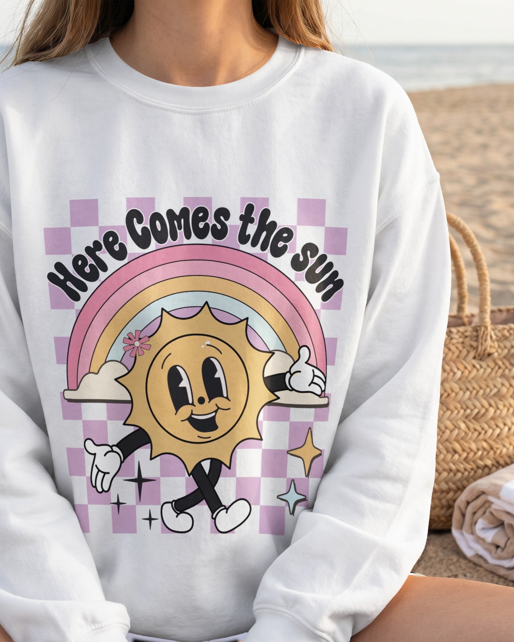 Retro Here Comes the Sun – DTF Transfer