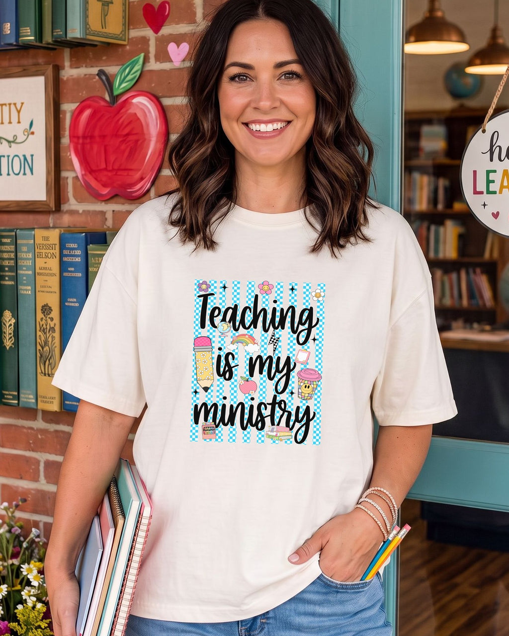 Teaching is my ministry checkered - DTF Transfer