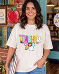 Teacher with Puffy bow - DTF Transfer