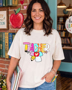 Teacher with Puffy bow - DTF Transfer