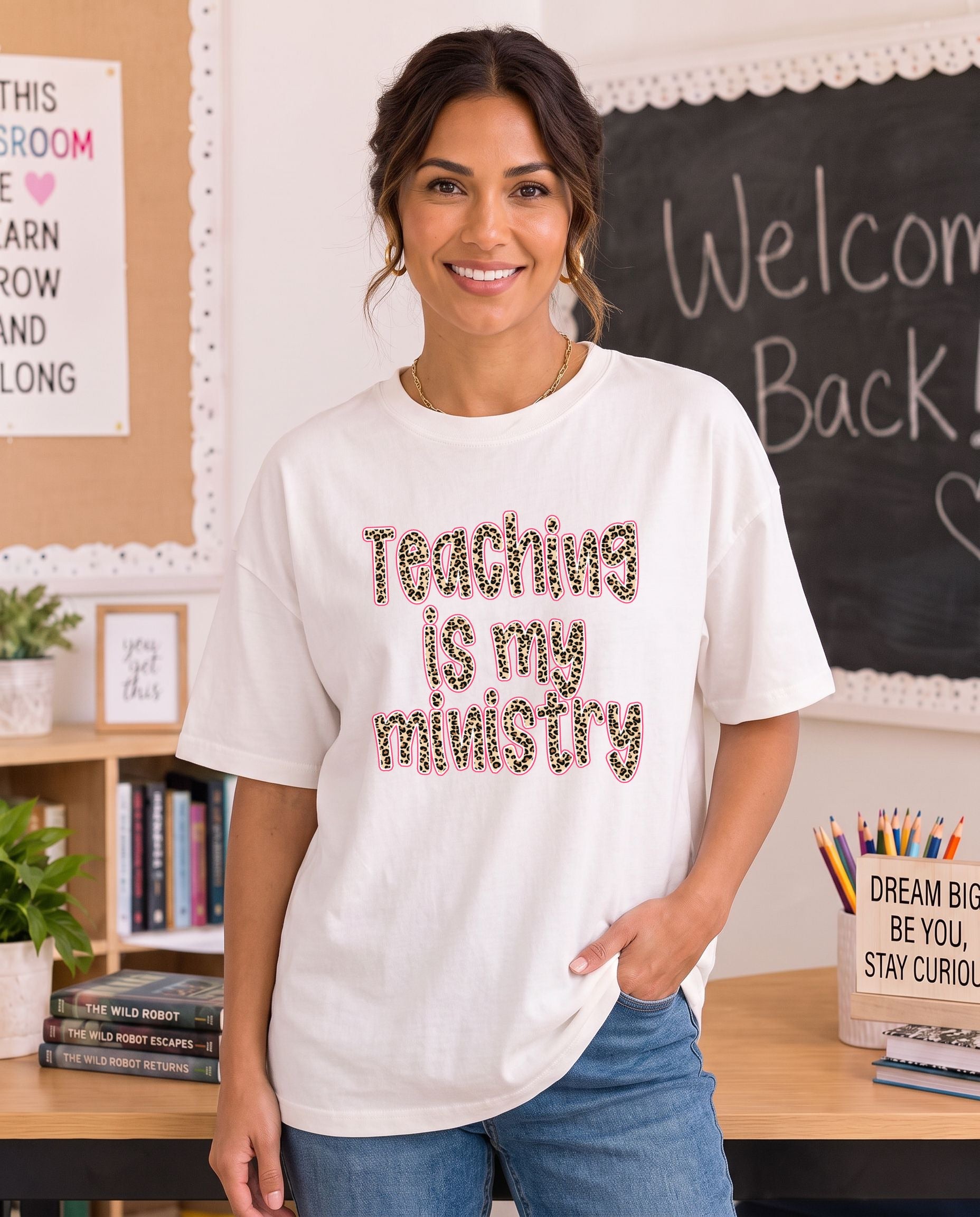 Cheetah Teaching is my ministry - DTF Transfer