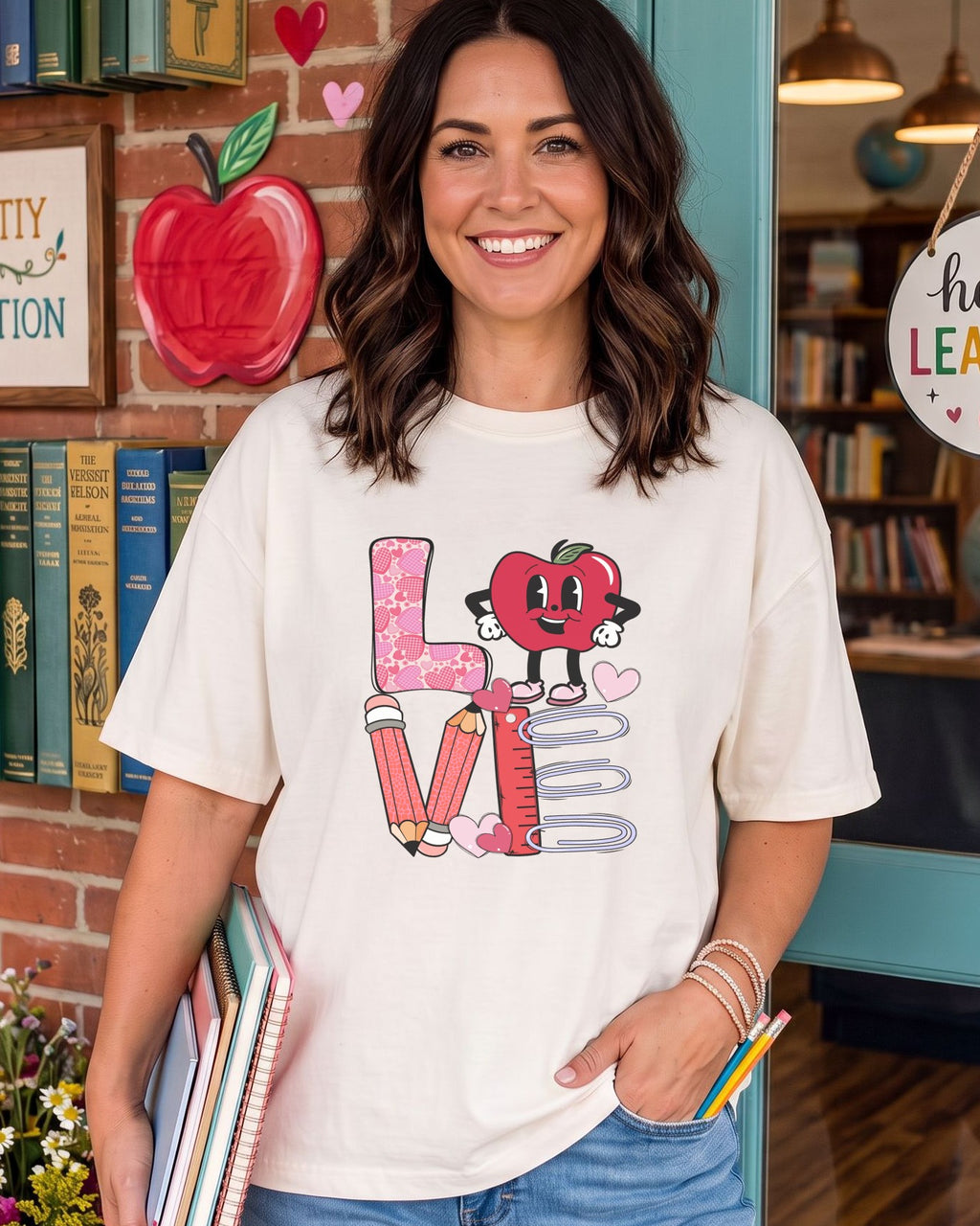 LOVE Teacher Version 2 - DTF Transfer