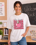 One Loved Teacher pink Heart Apple - DTF Transfer