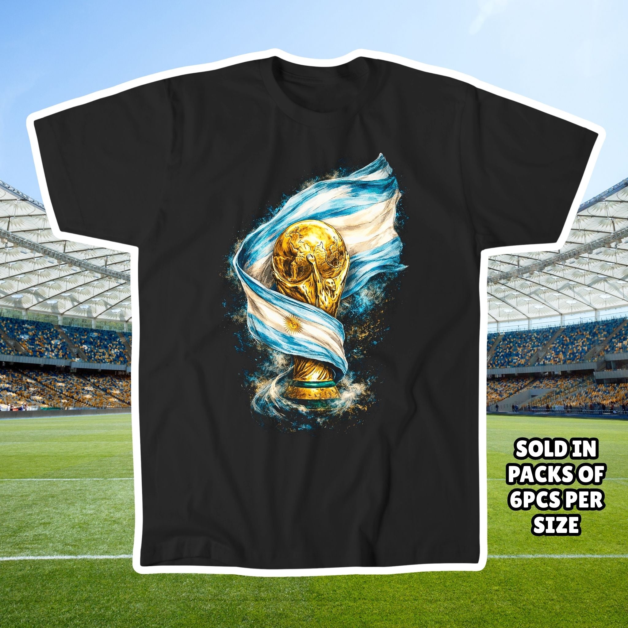 World Cup Trophy Graphic Tee - Country Flag T-Shirt Soccer Fan Shirt - World Cup Shirt