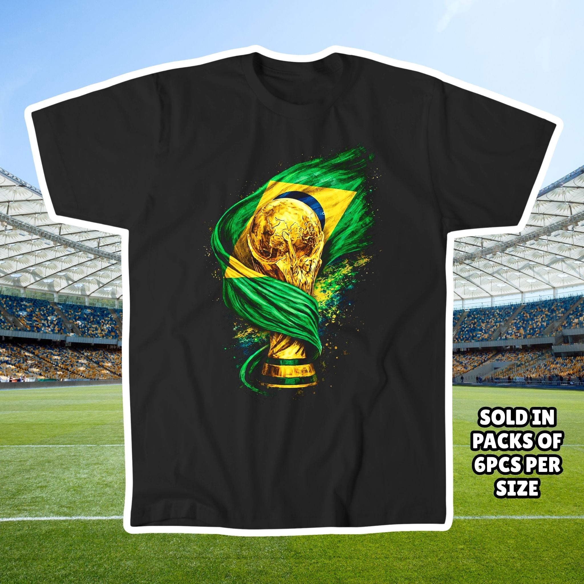 World Cup Trophy Graphic Tee - Country Flag T-Shirt Soccer Fan Shirt - World Cup Shirt