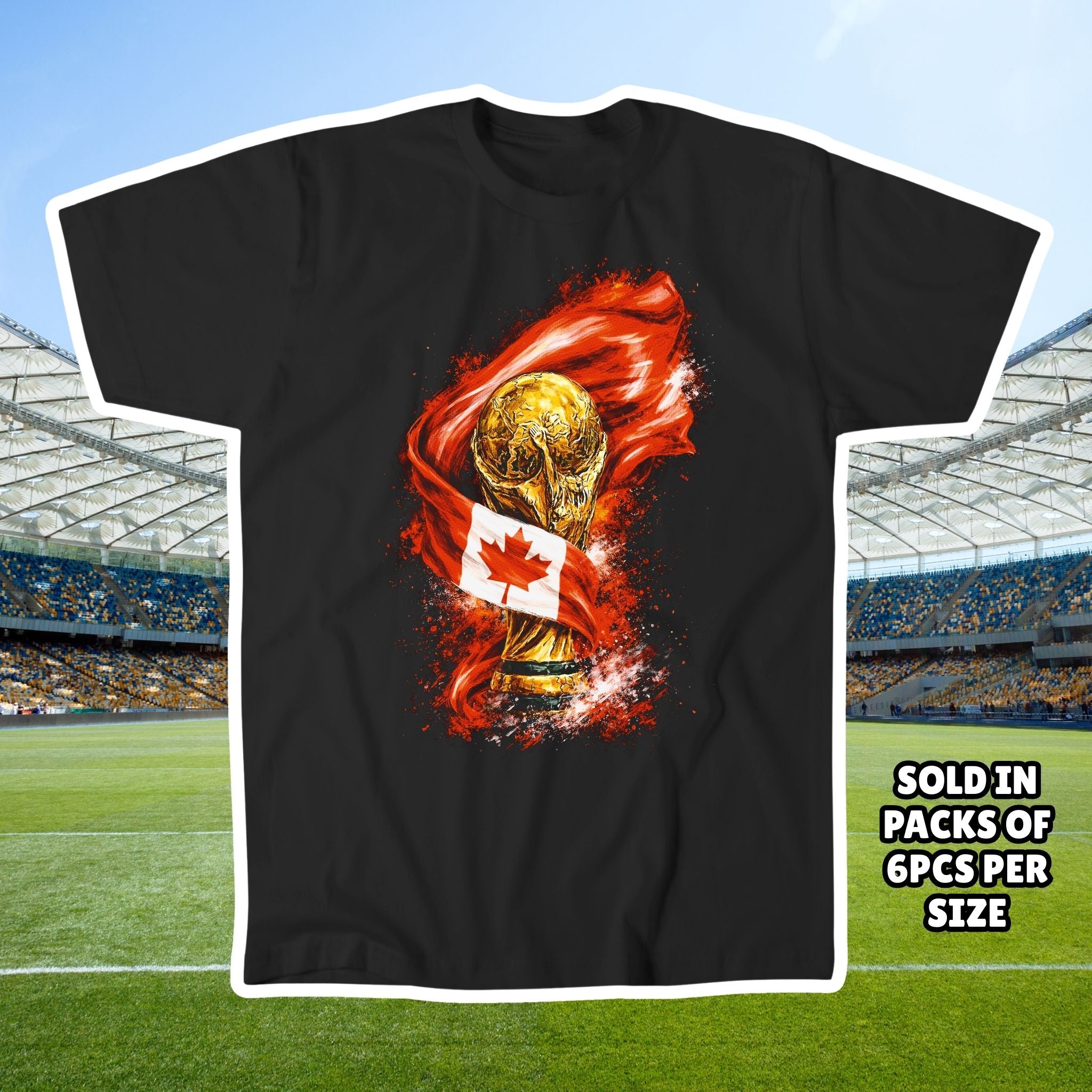 World Cup Trophy Graphic Tee - Country Flag T-Shirt Soccer Fan Shirt - World Cup Shirt