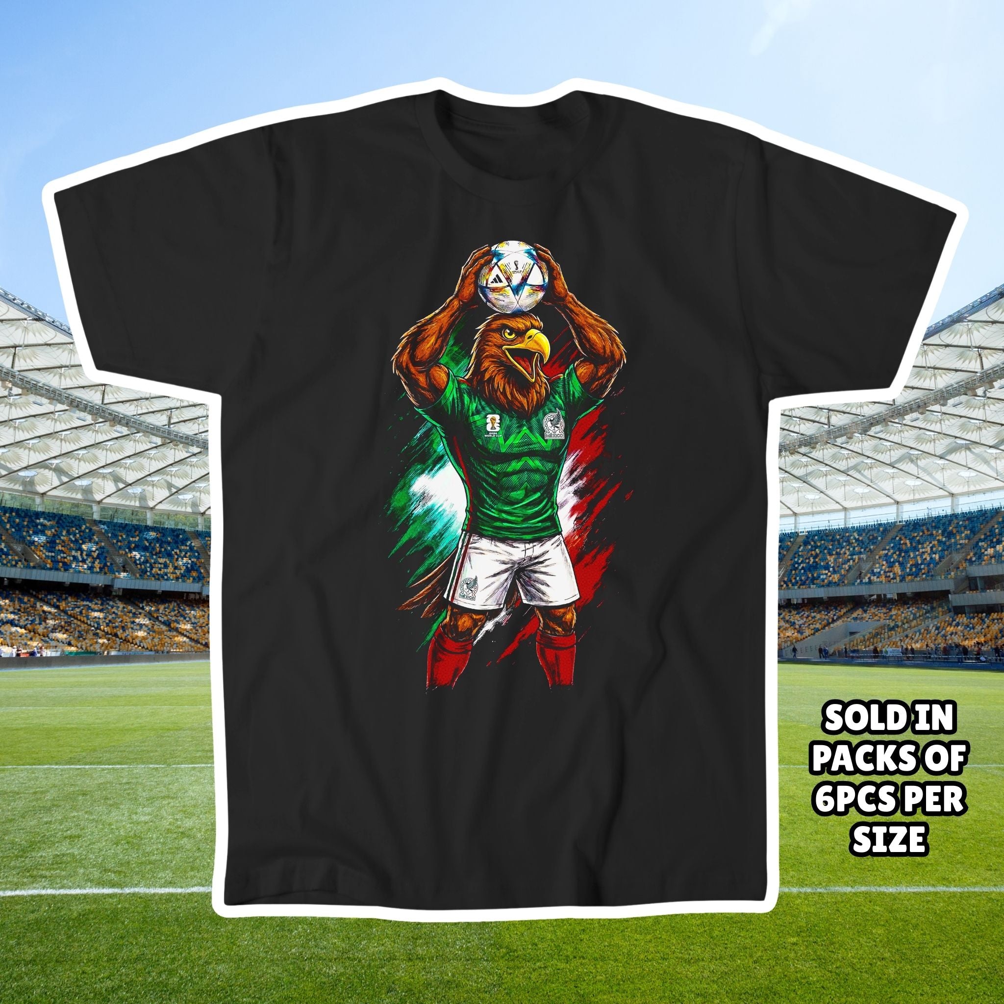 World Cup 2026 Official Mascots T-Shirt - Canada USA Mexico