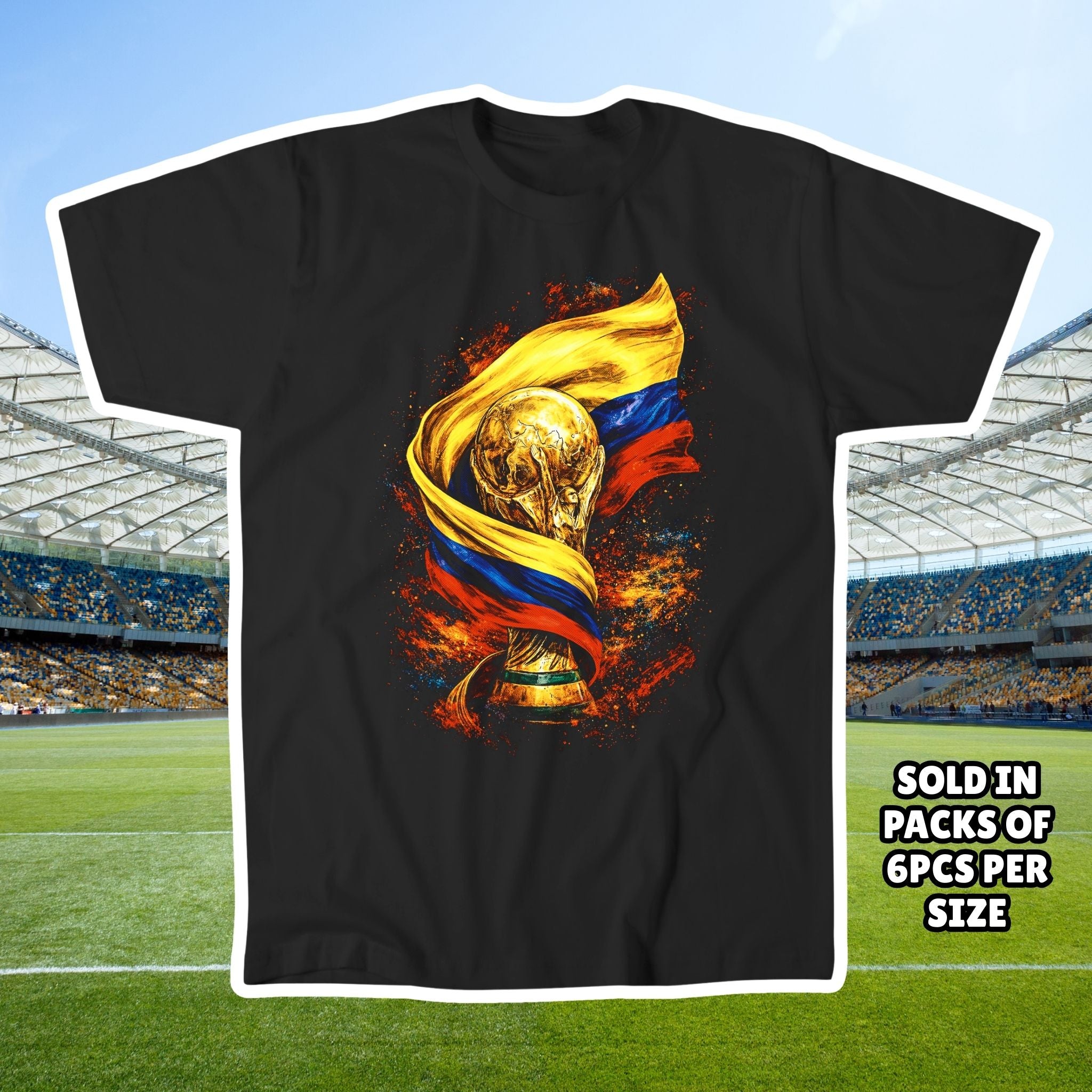 World Cup Trophy Graphic Tee - Country Flag T-Shirt Soccer Fan Shirt - World Cup Shirt