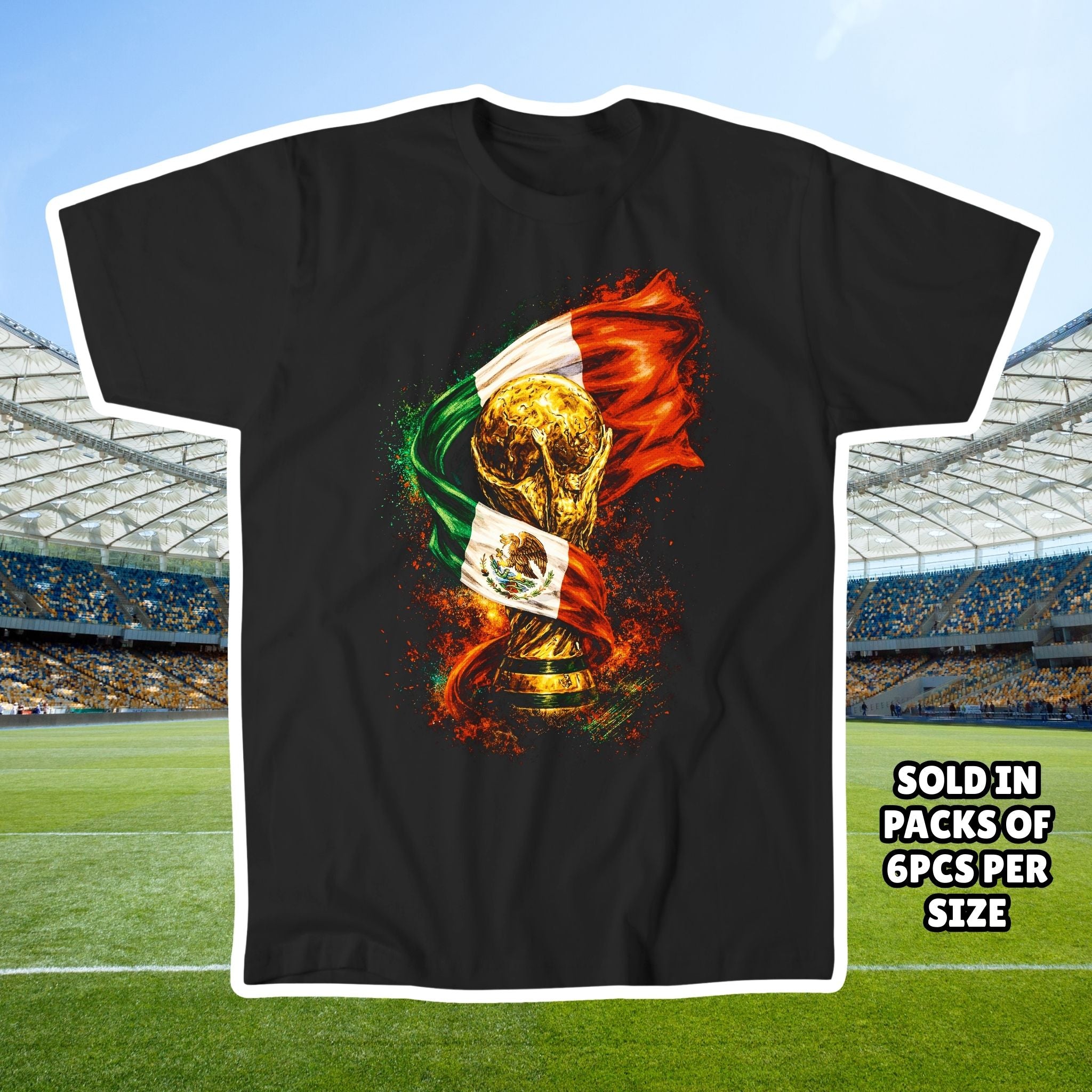 World Cup Trophy Graphic Tee - Country Flag T-Shirt Soccer Fan Shirt - World Cup Shirt
