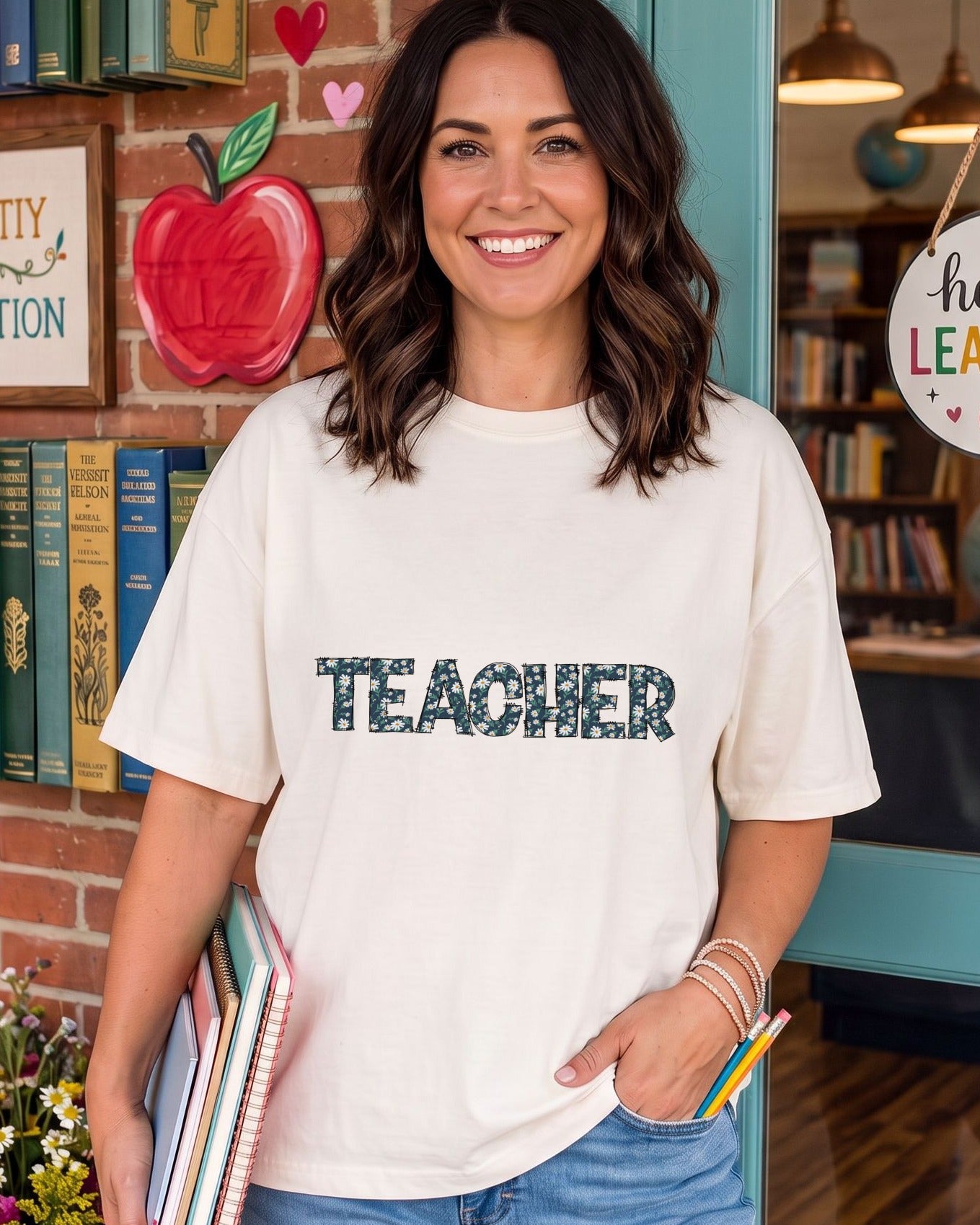 Floral Teacher - DTF Transfer