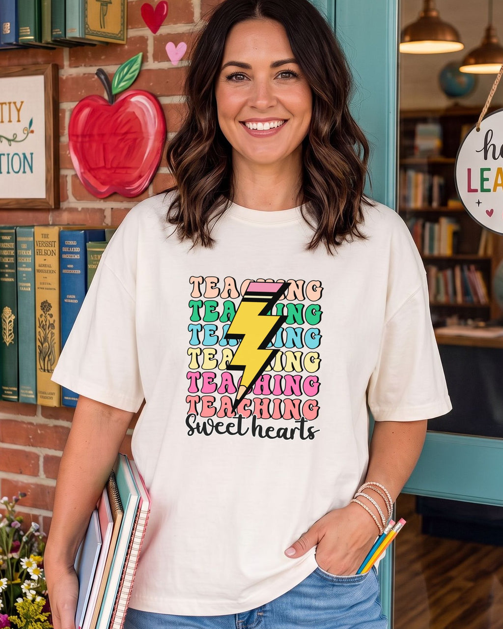Teaching sweethearts Lighting Bolt - DTF Transfer