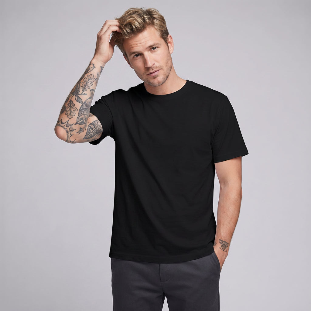 Blank Cotton Short Sleeve Unisex Tee | 180GSM| Wholesale Screen Print & DTF Ready