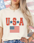 USA Varsity American Flag-DTF Transfer