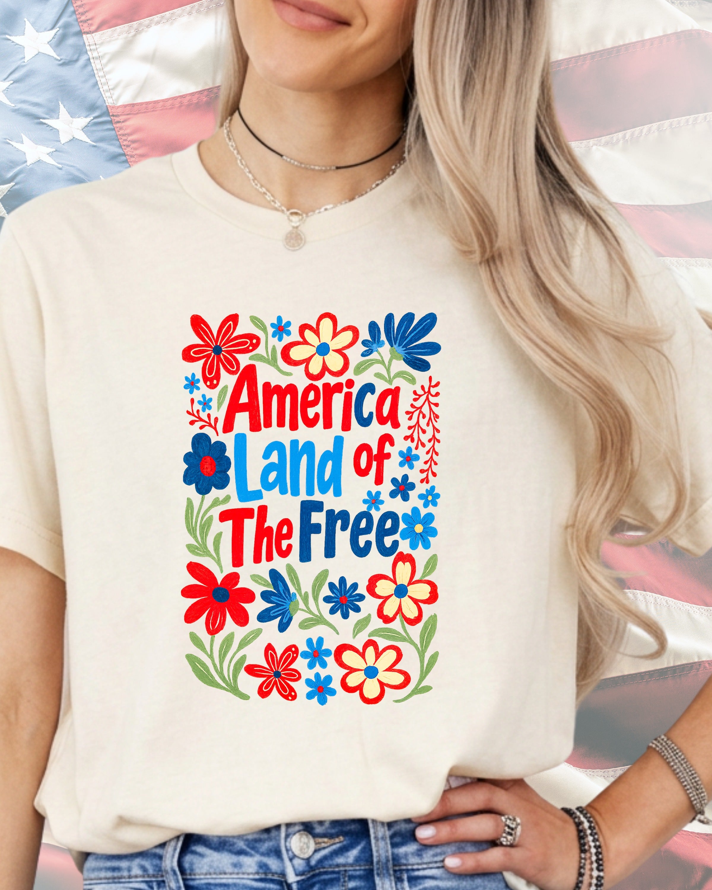 America Land Of The Free-DTF Transfer