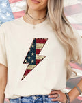 Vintage Patriot Lightning Bolt-DTF Transfer
