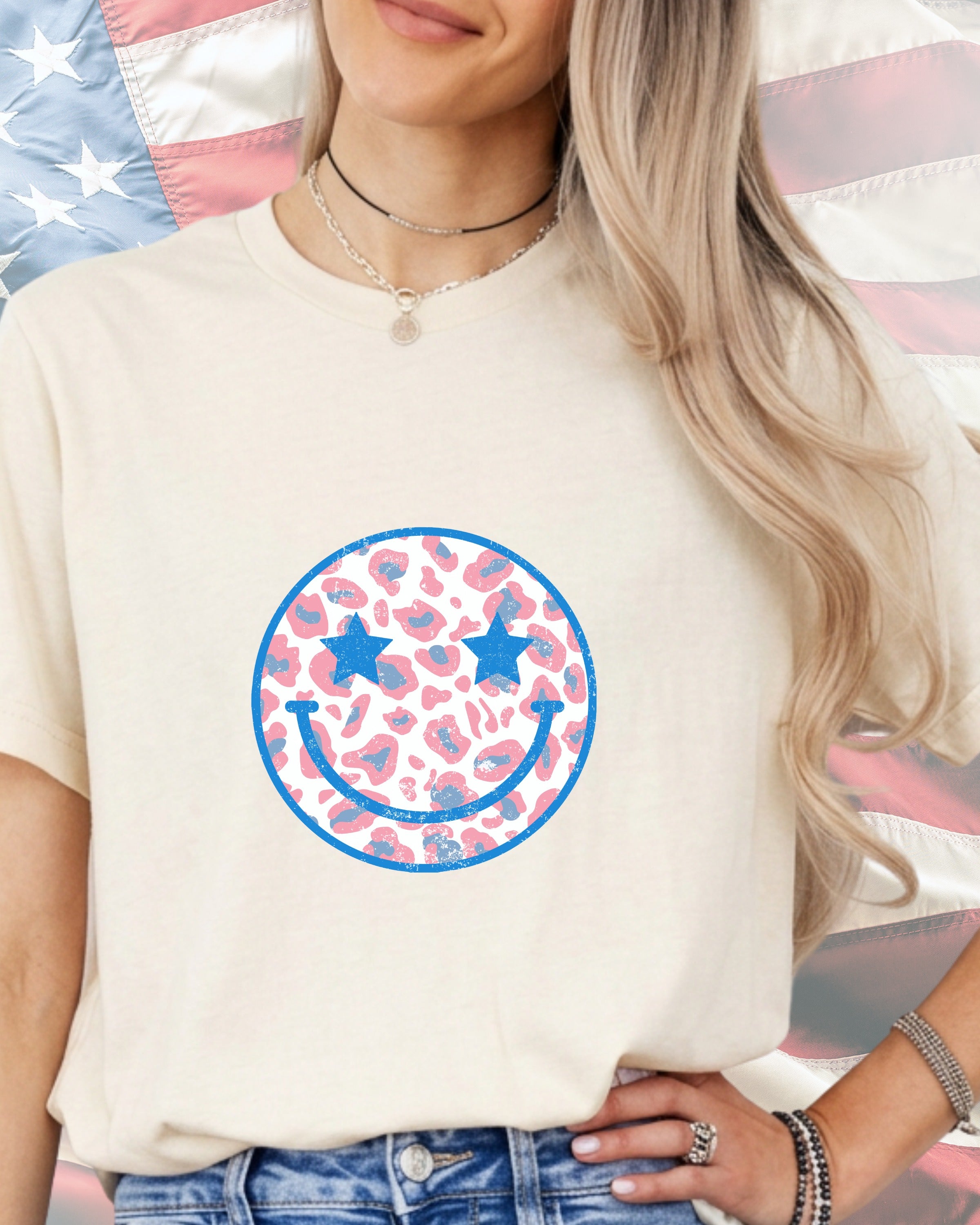 Cozy Pink Cheetah Star Eyes-DTF Transfer