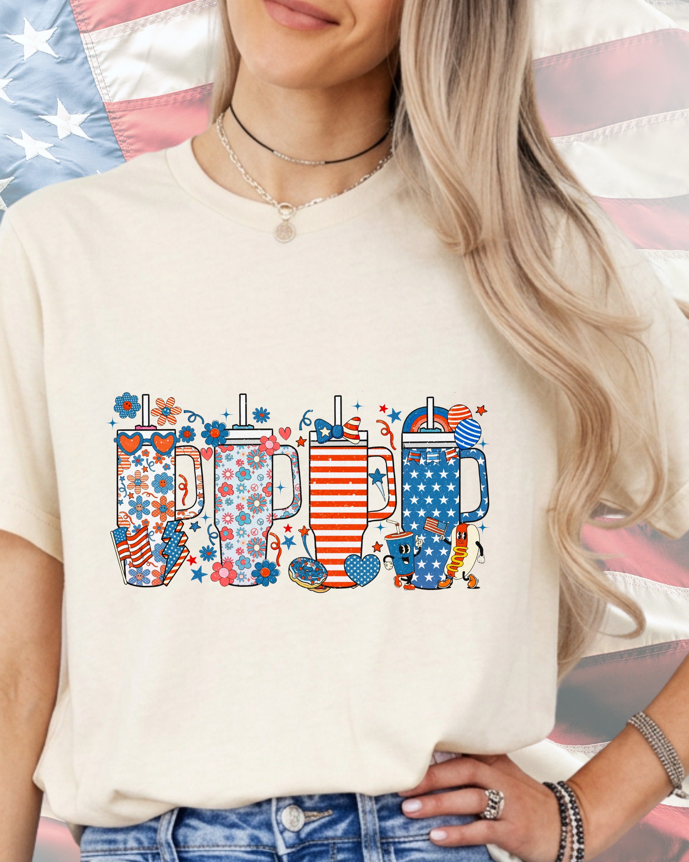 4th of July Tumblers-DTF Transfer