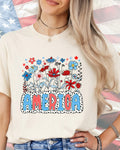 America Floral-DTF Transfer