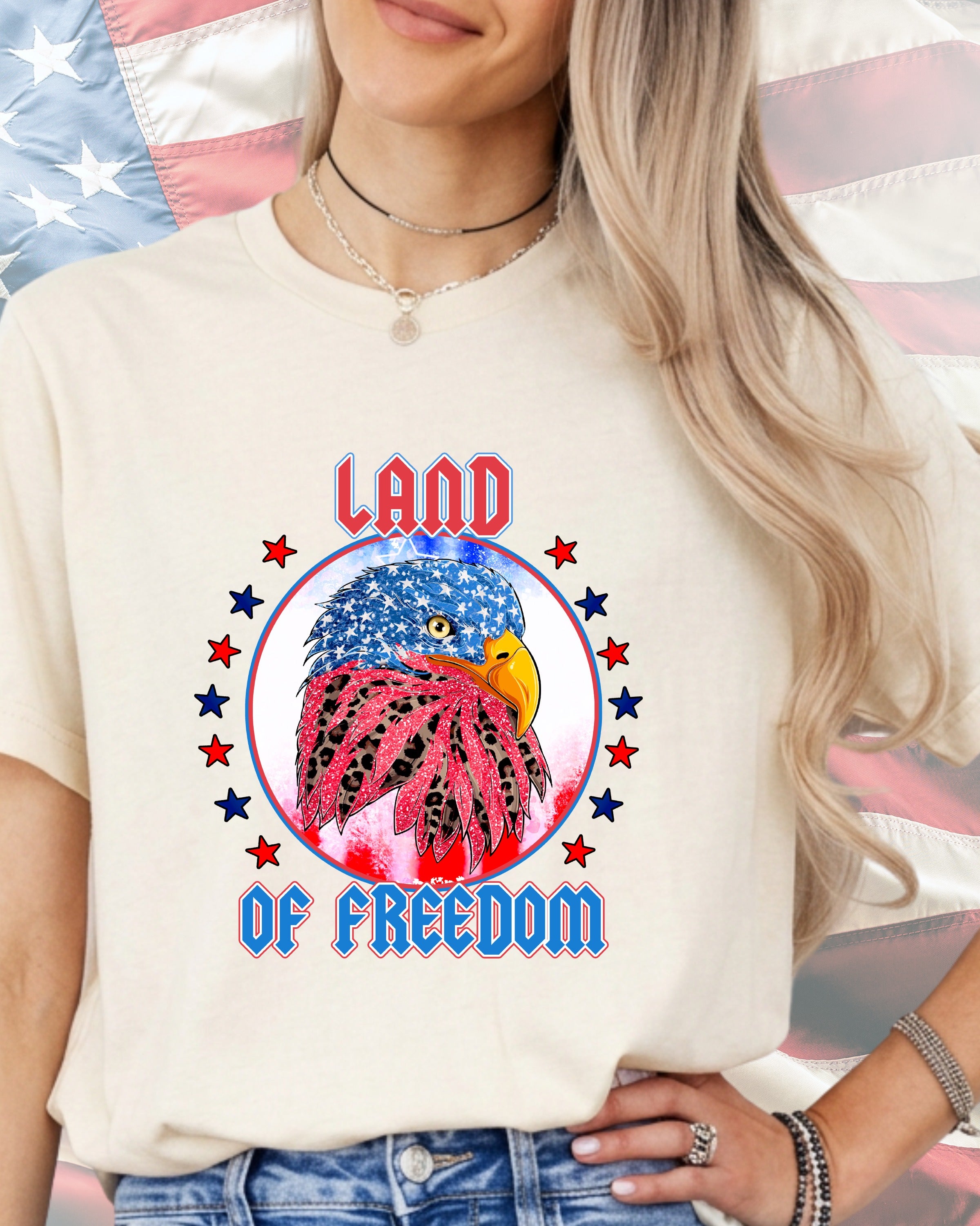 Land Of Freedom Eagle-DTF Transfer