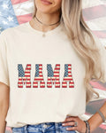 Retro USA Mama Flag-DTF Transfer