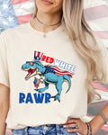 Red White Rawr-DTF Transfer
