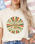 American Mama Sunburst-DTF Transfer