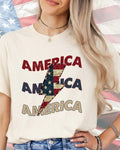 Patriot America Bolt Stack-DTF Transfer