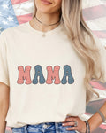 Groovy Retro USA Mama-DTF Transfer