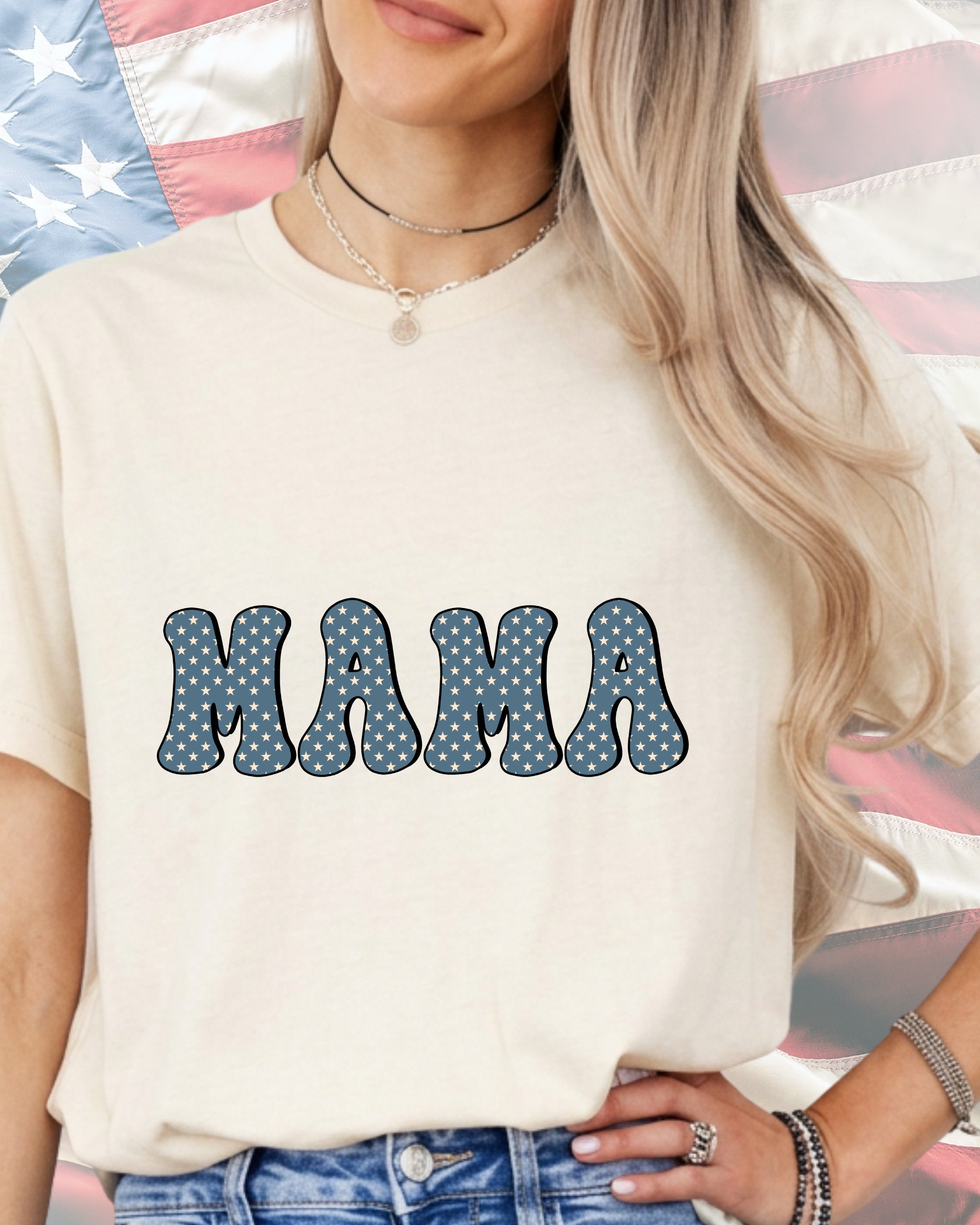 Retro USA Mama-DTF Transfer