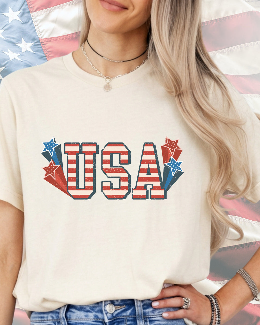 Retro USA Varsity Star-DTF Transfer