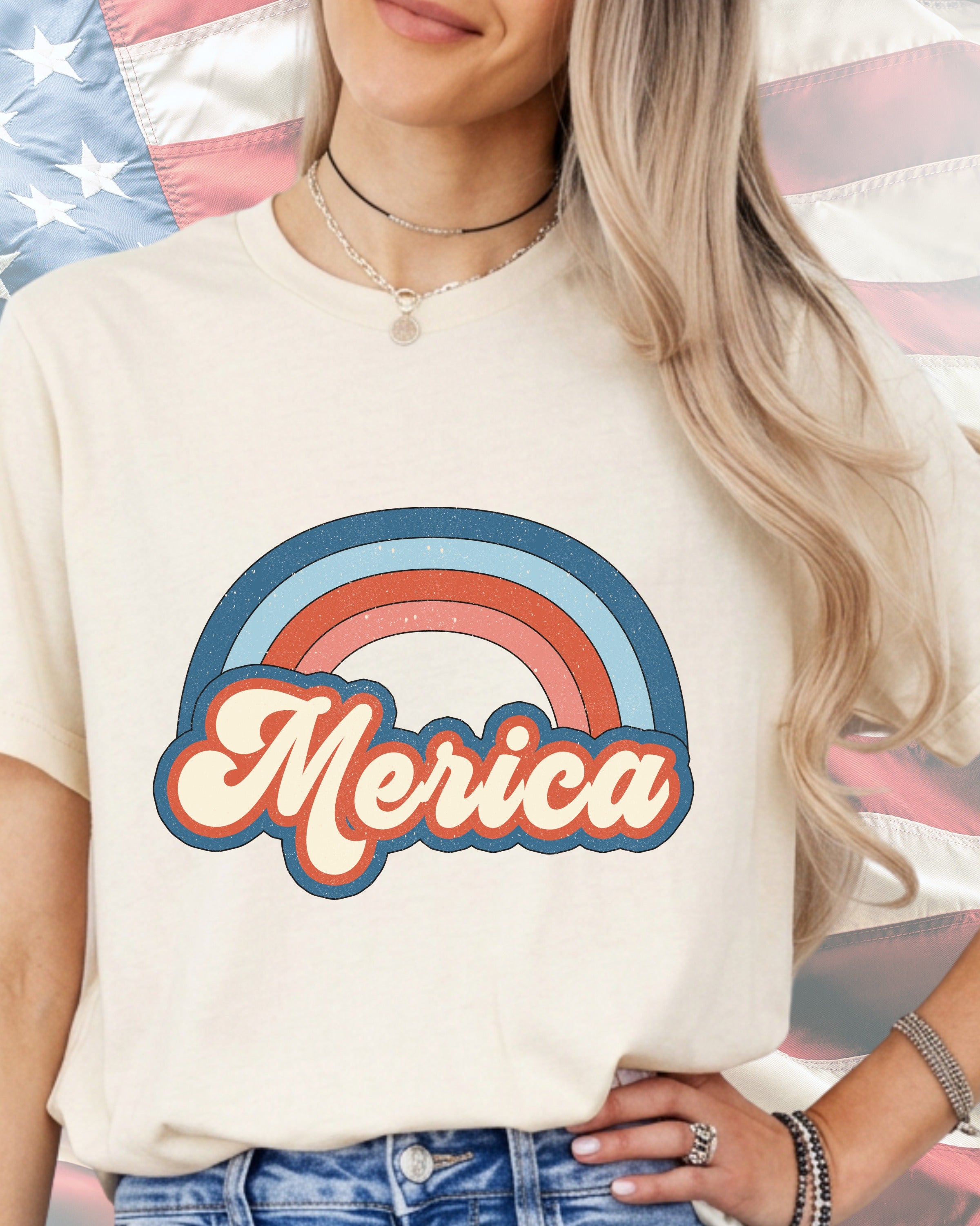 Merica Under the Rainbow-DTF Transfer
