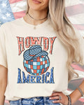 Howdy America Disco Ball-DTF Transfer