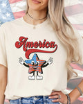 Retro Cartoon America Star-DTF Transfer