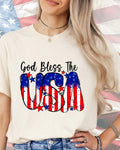 God Bless The USA Flag-DTF Transfer