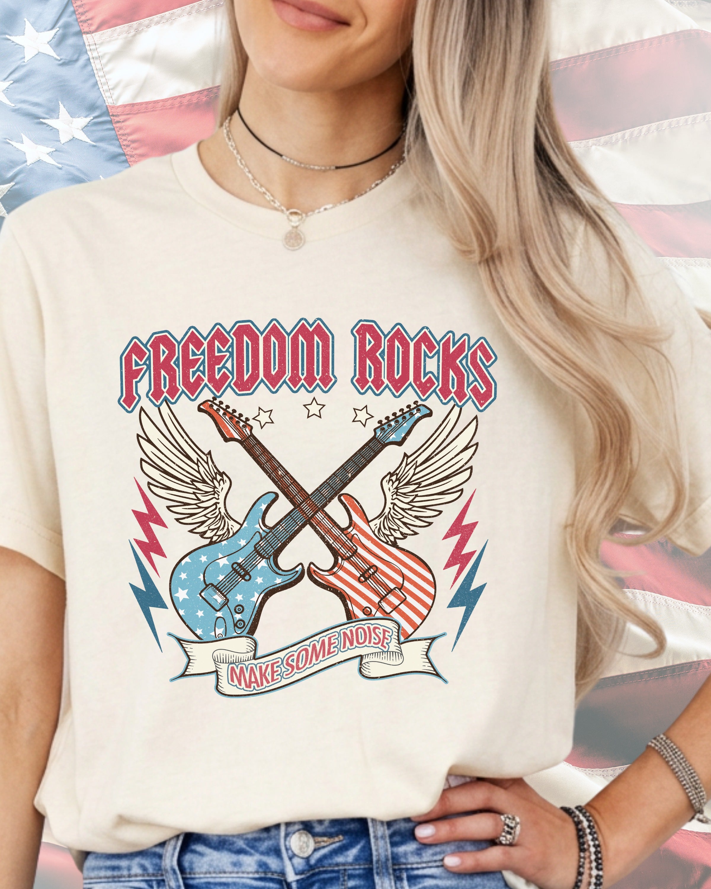 Freedom Rocks Make Some Noise-DTF Transfer