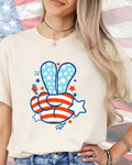 Peace USA Flag-DTF Transfer