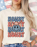 Retro Patriot Howdy Stack-DTF Transfer