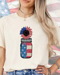 Sparkle Patriotic Jar-DTF Transfer