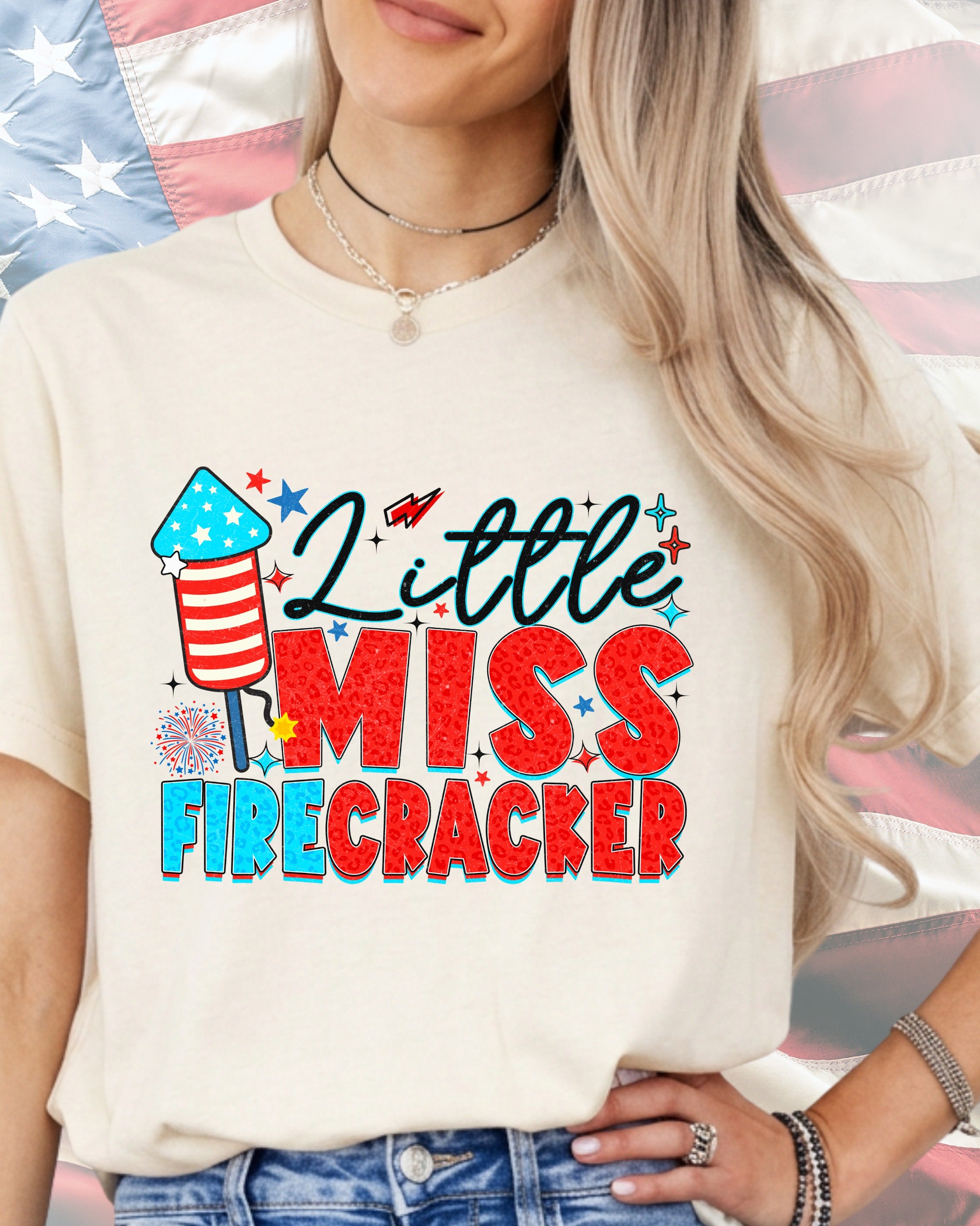 Little Miss Fire Cracker-DTF Transfer