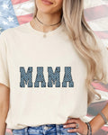 Retro USA Mama With Stars-DTF Transfer