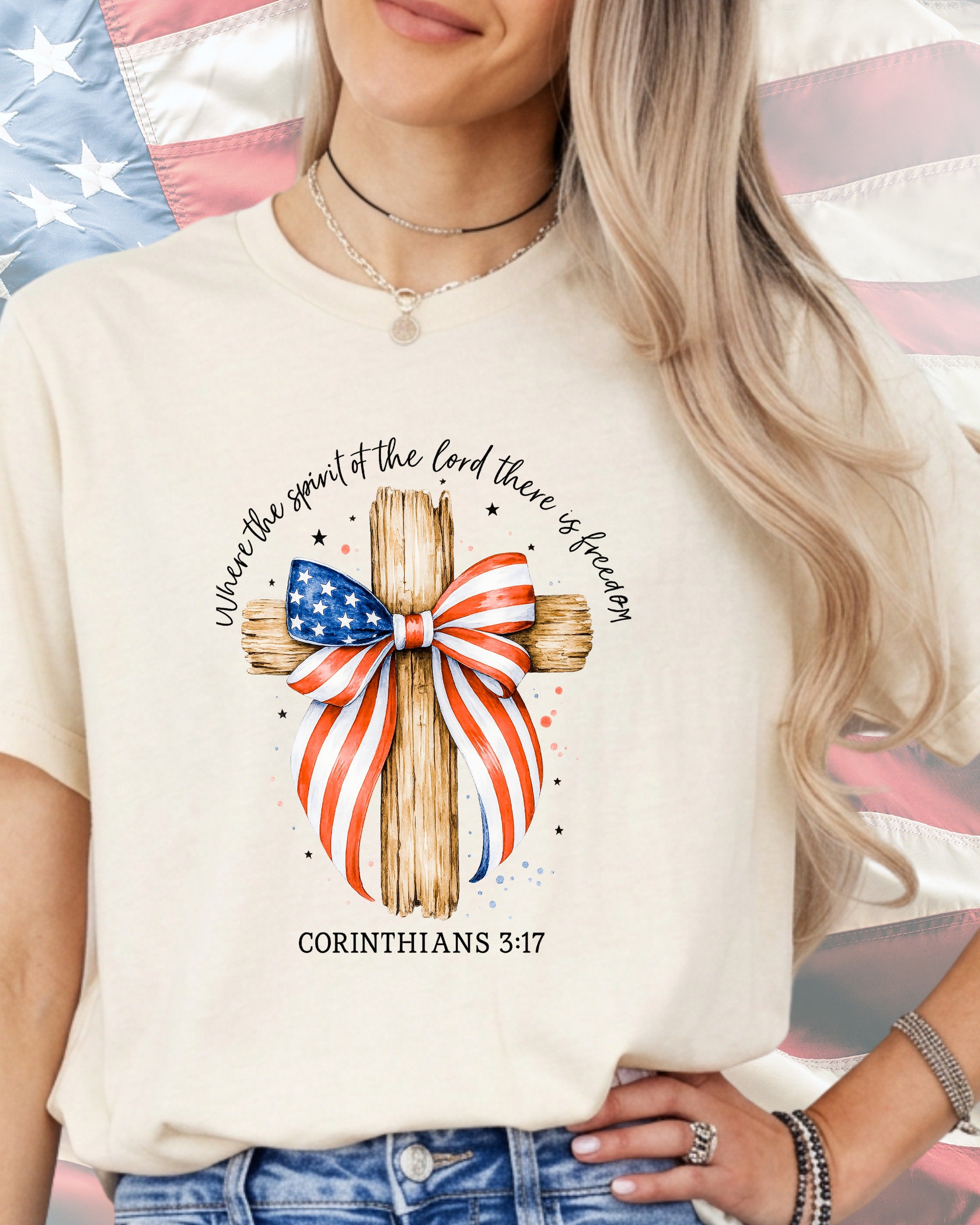 Where The Spirt Of the Lord There Is Freedom-DTF Transfer