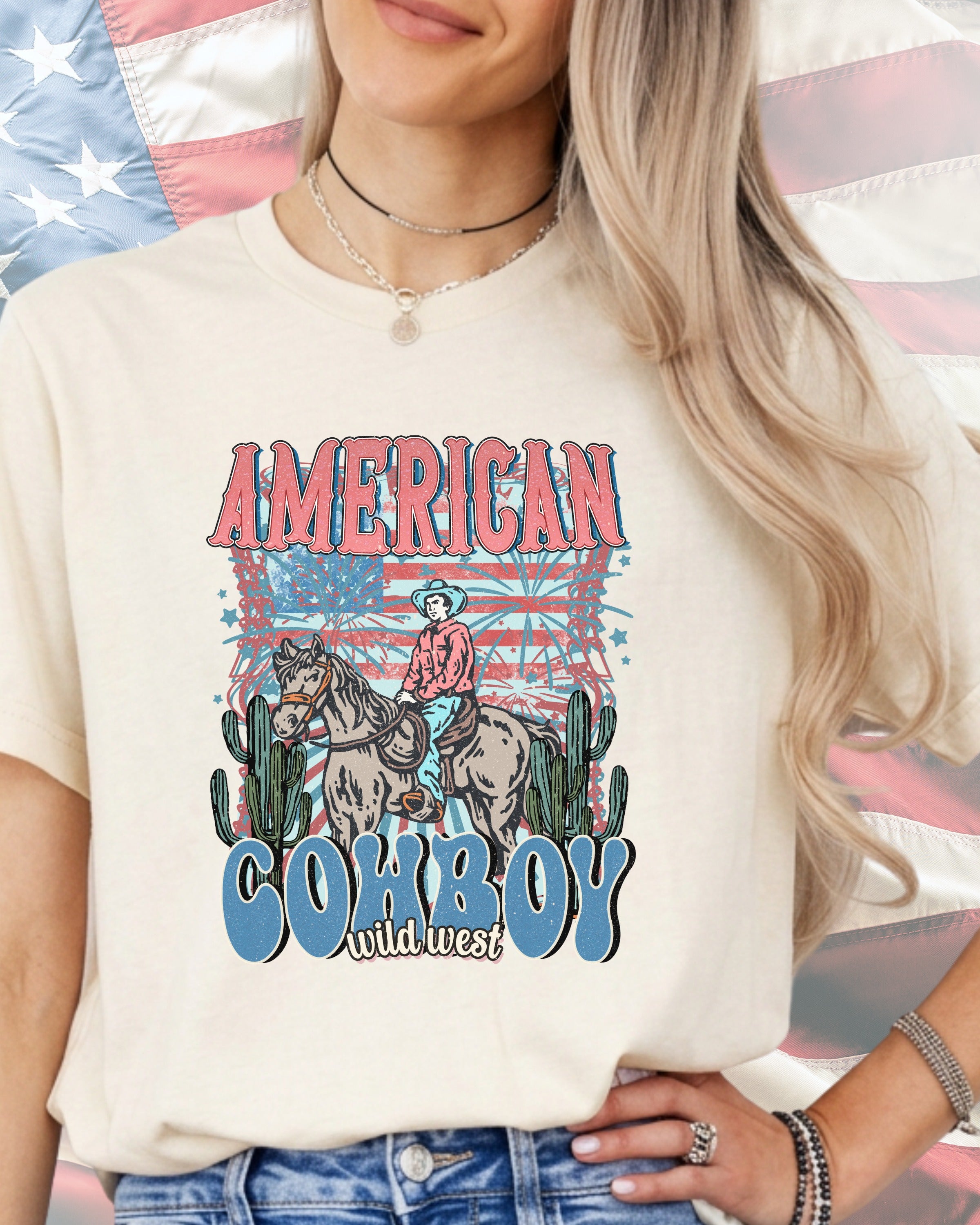 American Cowboy Wild West-DTF Transfer