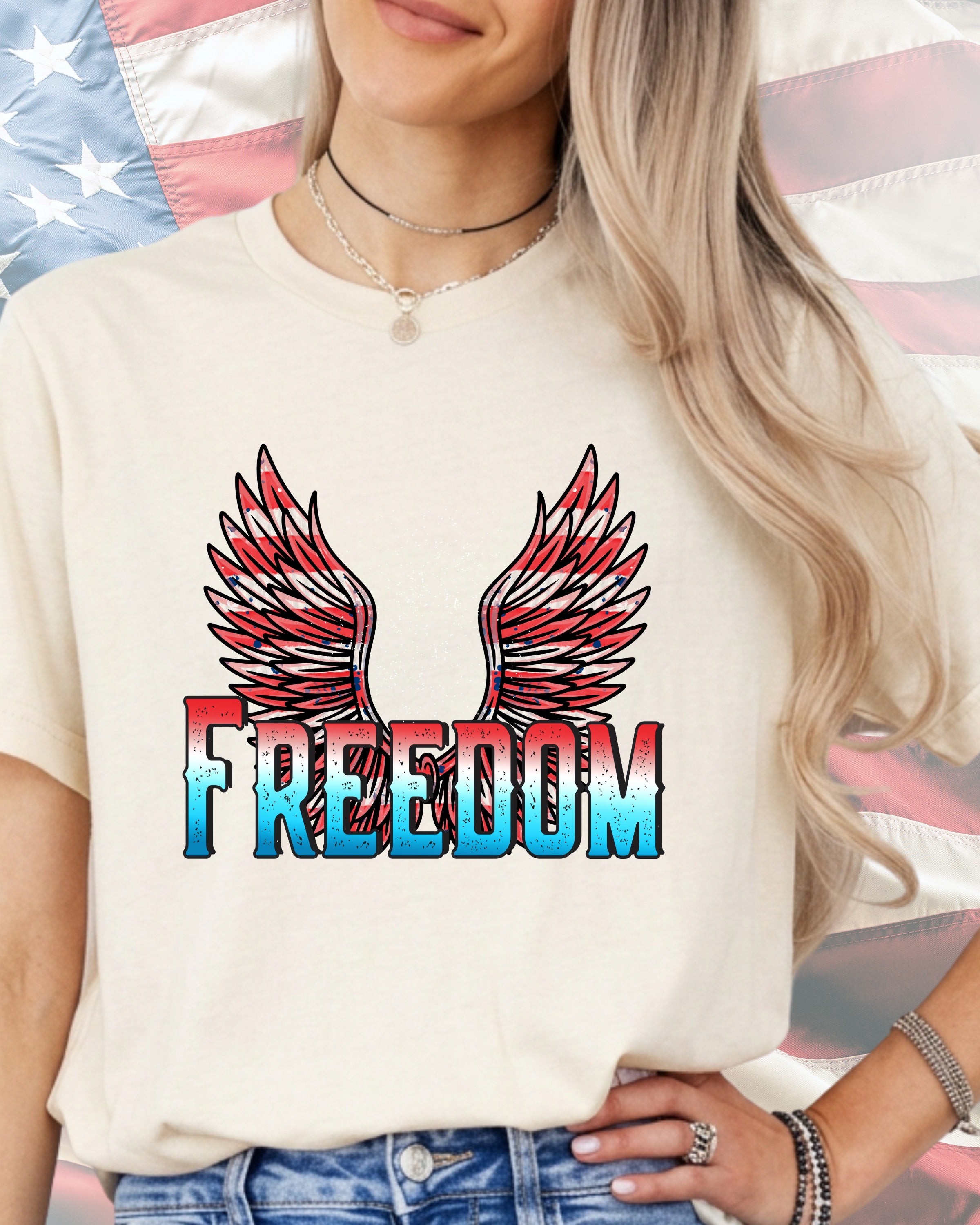 Patriot Freedom Wings-DTF Transfer