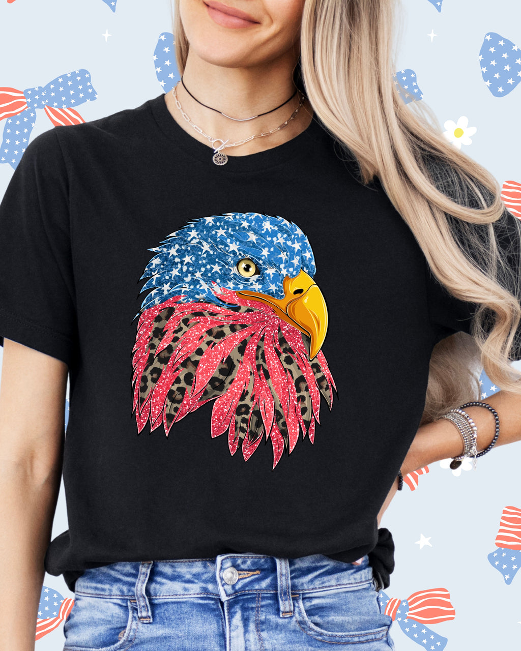 Wild Flag Bald Eagle-DTF Transfer